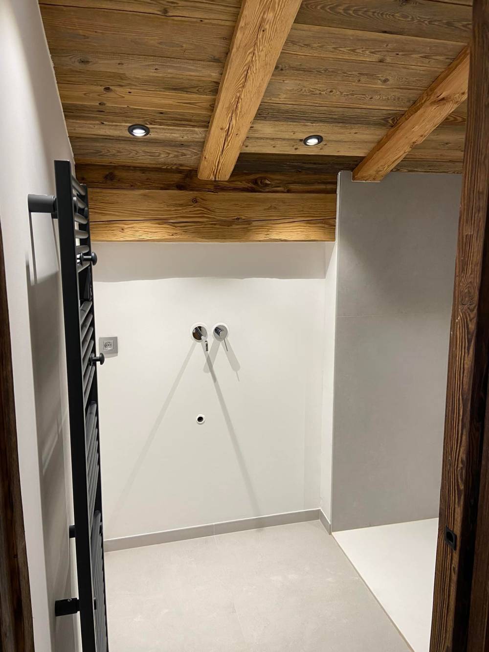 installation d'une douche
